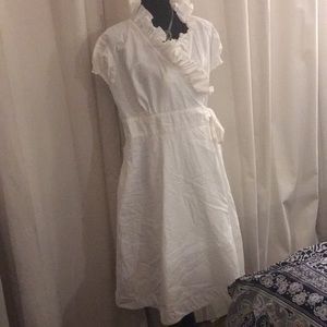 EShakti White Wrap Dress 3X 24W